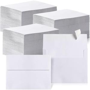 Fainne 800 Pcs White Envelopes Self Adhesive Printable Envelope Bulk for Invitation, Wedding, Baby Shower, Photography, Thank Note, Postcard, Greeting Card, Mailing, Graduation (A7 5.25 x 7.25 Inch)