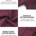 Wealurre Cotton Panties for Women Bikini Underwear Hipster Underpants Lace Briefs Pack, Dark Series (M)