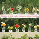 Bud Vases Set of 24, Glass Bud Vase in Bulk, Clear Bud Vases for Centerpieces, Small Vases Flowers Vintage Vases for Rustic Wedding Home Decor Floral Arrangements Mini Glass Bud Vase
