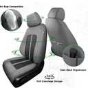 for Honda HRV Seat Covers 2023 2024 2025 2026 Sport LX, Custom Fit Car Seat Cover Full Set, Waterproof Leather HR-V Seat Protector, SUV Cushions Accessories, Gray Black, NOT Fit for EX-L
