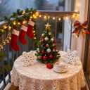 2 x Winter Decoration - 3PCS Snowflake Signs Rustic Wooden Snowflake Blocks Farmhouse Christmas Holiday Decor for Tiered Tray, Mantel and Table Centerpiece Displays