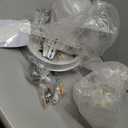 3-Light Modern Gold Pendant Light Hanging Fixture Light for Kitchen Island Mid Century Globe Pendant Light Glass Chandelier for Living Room Bedroom Entryway