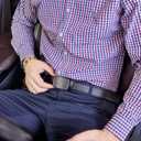 VATAN Men's Belt Leather Ratchet Belt for Men Dress Casual Every Day with Adjustable Buckle, Trim to Fit (Black-knight)