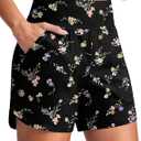 Gradual Women's 5" Swim Board Shorts Quick Dry High Waisted Beach Shorts for Women Swimsuit Bottoms with Liner Pockets, Size: 2XL