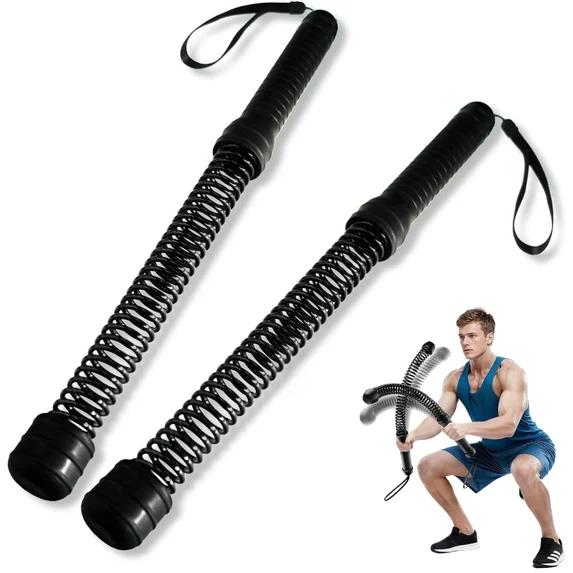 Connectable Multi-Purpose Ropeless Training Ropes - Portable Cordless Training Rope for Home Gym, HIIT Workout Equipment for Strength Building & Full-Body Exercise (Black)