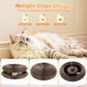 2 Pack Magic Organ Cat Scratcher Toys, Foldable & Reversible Accordion Kitty Toy with Bell Balls, Interactive Cardboard Scratching Board Scratcher Pad for Indoor Cats