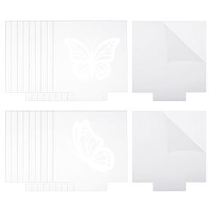 PATIKIL 36Pcs 6.6x5.9 Acrylic Sheet Clear Blank Cast for LED Light Base, 2mm/0.08" Thick Square Transparent Panel Board with Film for Table DIY Display Project
