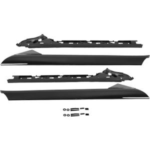 KUAFU Windshield A-Pillar Trim 4Pcs Compatible with 2011-2019 Ford Explorer Replacement for BB5Z7803144AA BB5Z7803137AA Outer&Inner Window Trim Molding Panel Left&Right Side