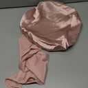 YANIBEST Adjustable Silk Bonnet for Sleeping Women Double Layer Satin Bonnet Reduce Friction Prevent Frizz Curly Hair (Large, Blush Pink)