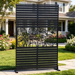Privacy Fence Screen 6FT Metal
72INx48IN Privacy Fence for Deck Patio Balcony Garden Decorative Outdoor Divider