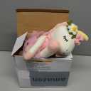 Meooeck 2 Pcs 16 Inch Unicorn Stuffed Animals Plush Ballerina Doll Soft Unicorn Cute Ballerina Toys Ballet Stuffed Animals Toys Decorations Wedding Birthday Gift for Girls, 2 Colors