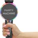 Singing Machine Wireless Karaoke Microphone for Kids & Adults, Party Machine Mic (Black) - Portable Handheld Bluetooth Microphone with Speaker & Voice Changer Effect - Karaoke Mic for Singing