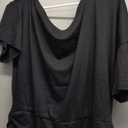 MEROKEETY Women's Off The Shoulder Short Sleeve Tops 2026 Summer Casual Going Out Trendy Y2k T Shirts (Black, XXL)