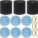 90585 Foam Sleeve & 9010700 Reusable Dry Disc Filter With Retaining Band Compatible With Most Shop-Vac, Vacmaster & Genie Shop Vacuum Cleaner, VF2002 Dry Disc. Part #9010700 and 9013700