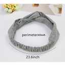 8 Pack Elastic Knotted Headbands for Women - Non-Slip Boho Criss Cross Hair Bands | Solid Twisted Wrap for Yoga, Sports & Daily | Stretchy Cloth Headbands for Women & Girls, One Size