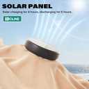9FT Solar-Powered LED Patio Umbrella with Tilt Crank,Outdoor Market Umbrella with 32 Lights,Sunshade for Deck, Garden and Pool
