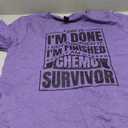 Chemotheraphy & Cancer Patient Designs I Got Through It I Am A Chemo Survivor Unisex-Adults Grey T-Shirt, M