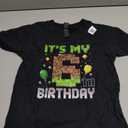 Kids 6th Birthday Gamer Pixel 6 Years Old Video Game Party T-Shirt (Black, XS)