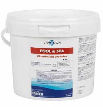 10Lbs Chlorinating Granules for Pools, Spas & Hot Tubs – Kills Bacteria & Algae, Fast-Dissolving Formula