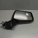 Replacement Passenger Right Side Door Mirror Textured Black and Chrome Cover Power Heated Glass Manual Folding with Blind Spot Glass For GMC Sierra 1500 from 2019 to 2024