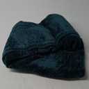 NEWCOSPLAY Super Soft Throw Blanket Dark Teal Premium Silky Flannel Fleece Leaves Pattern Lightweight Bed Blanket All Season Use (Dark Teal, Throw(50"x60"))