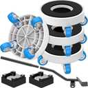 New Upgrade Furniture Movers with Wheels: Furniture Sliders with 360 Rotatable Wheels - Furniture Dolly for Moving Heavy Duty Sofa Bed - Load Capacity Up to 750lb (1.25in wheels Round + 1 pry bar)