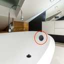 Lift and Turn Bathtub Drain Trim Kit,Two Hole Overflow Plate with Two Matching Screws, Easy to Install, Matte Black