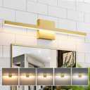 Epinl Gold Bathroom Light Fixtures - 24 inch Brushed Gold Vanity Light for Bathroom Over Mirror Dimmable 5CCT LED Light Bar Modern Lighting Fixture for Bathrooms Bedroom Living Room