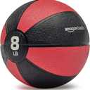 Amazon Basics Weighted Medicine Ball for Core Strength, Strength Training, Full-Body Workouts and Balance Exercises, 8-Pound