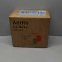 Aeitto Countertop Ice Maker Machine, 26lbs Ice in 24H, 8 Bullet Ice Cubes in 6 Mins, Self-Cleaning Portable Ice Maker with 2 Ice Sizes, Basket & Scoop for Home, Kitchen, Office, Stainless Steel