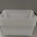 IRIS USA 72 Qt Stackable Plastic Storage Bins with Lids, 6 Pack - BPA-Free, Made in USA - See-Through Organizing Solution, Latches, Durable Nestable Containers, Secure Pull Handle - Clear