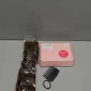 REECHO Curly Hair Extensions, 4PCS 16 inch Clip in Hair Extensions Lace Weft Short Curly Hair Extension Clip Ins Natural Hairpieces for Women, Light Caramel Brown