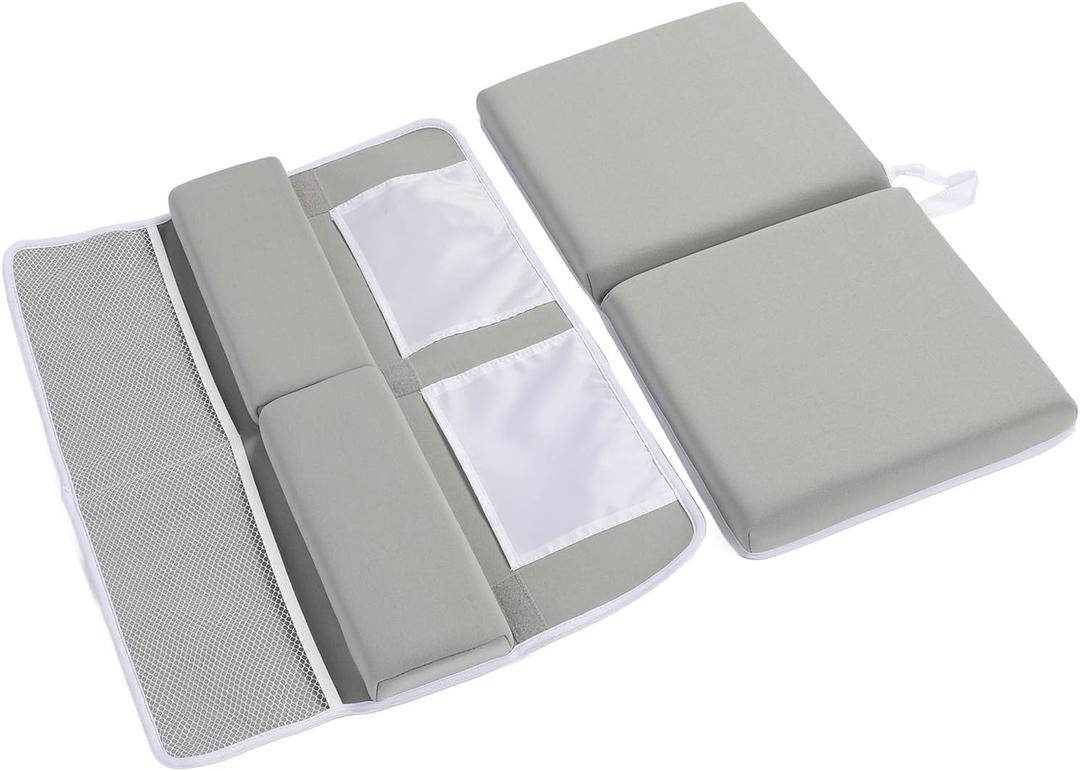 Quickly Dry Bathtub Kneeler Pad Non Slip Bath Mat Elbow Kneeling Rest Pad Painless Foam Mat Bath Accessories Organizer for Baby Tub