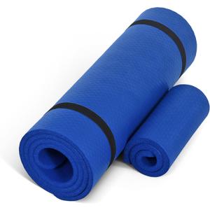 CAP Barbell 1/2-Inch High Density Exercise Yoga Mat with Strap