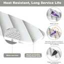 uyoyous Wall Mounted Ironing Board 37.4x11.8 inch Compact Folding Iron Board Wall Mount Space-Saving 180 Swivel Ironing Boards with Heat Resistant Cover for Home Laundry Room, Small Spaces