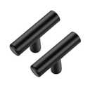 Ravinte Hardware 10 Pack 2 Inch Length Kitchen Cabinet Handles with Single Hole Matte Black Cabinet Pulls Stainless Steel Drawer Pulls,Cabinet Knobs for Dresser Drawer
