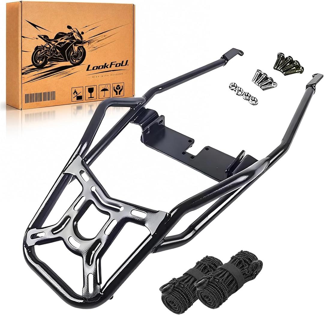Heavy Duty Motorcycle Luggage Rack Compatible with Kawasaki Ninja 400 Z400