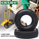 (2 Pack) AR-PRO 10" Heavy-Duty Replacement All-Purpose Utility Tire and Tube - 4.10/3.50-4" Pneumatic Tires with 10" Inner Tubes TR-13 Straight Valve Stem for Lawn Mowers, Hand Trucks, and More