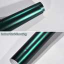 Matte Metallic Dark Green Car Wrap DIY Satin Finish Vehicle Vinyl Film with Air Release Technology, 59.84" x 29.52"