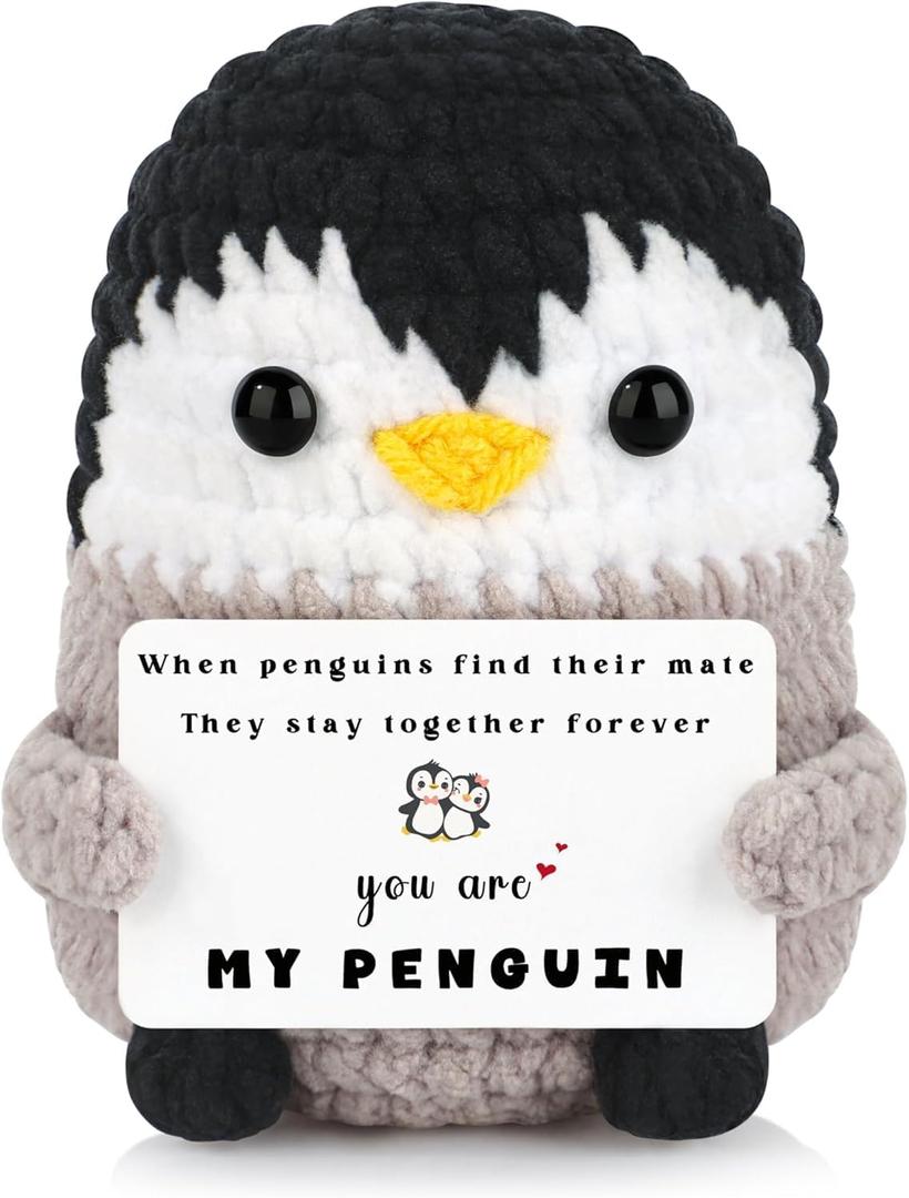 2 x JoycuFF Anniversary Unique Gifts for Women Men, Mothers Fathers Day Birthday Gifts for Wife Girlfriend Husband Boyfriend Penguin Gift