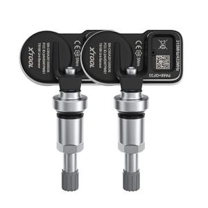 XTOOL TPMS Sensors TS100, 315/433 MHz 2-in-1 Tire Pressure Monitoring Sensors for TP150, Metal Screw-in Valves, (1 Pair)