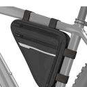 VELMIA Triangle Bike Bag waterproof and reflective with plenty of Storage I Bike Frame Bag for Bicycle Lock, Tools or Jacket I Bike Pouch, Bike Bags
