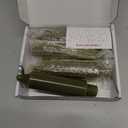 Olive Short Taper Candles 6 inch Green Candle Sticks Unscented Dinner Candle Dripless for Home Decor,Christmas Table Decor Weddings Festive Party Women GiftsSet of 4