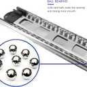  Pairs of 22 Inch Hardware 3-Section Full Extension Ball Bearing Side Mount Drawer Slides,100 LB Capacity Drawer Slide