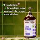 Everyone 3-in-1 Soap, Body Wash, Bubble Bath, Shampoo, 32 Ounce (Pack of 2), Lavender and Aloe, made with Essential Oils for Men and Women