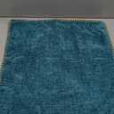 MIULEE Pack of 2 Couch Throw Pillow Covers 18x18 Inch Coastal Teal Farmhouse Decorative Pillow Covers with Stitched Edge Soft Chenille Solid Dyed Spring Pillow Covers for Sofa Bed Living Room