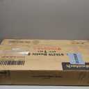 SUPERJARE Bakers Rack with Power Outlet, 35.4 Inches Coffee Bar with Wire Basket, Kitchen Microwave Stand with 6 S-Shaped Hooks, Open Storage Shelves, Rustic Brown