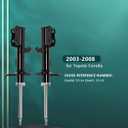Shocks for Toyota,AUTOMUTO Front Shocks Absorbers Kit Fits 2003 2004 2005 2006 2007 2008 for Toyota Corolla 334450 72114 334451 72115 Auto Shocks Set Gas Struts(Set of 2)