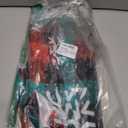 KALOR 3 Pack Christmas Tablecloth, 54 x 108 Inch Red Green Snowflake Large Disposable Table Cover, Waterproof Vintage Cloth for Party Decorations Supplies