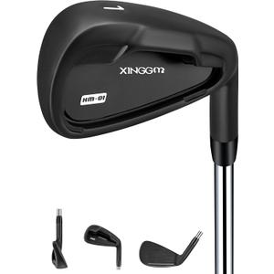 XM-01 Individual Golf Irons or Golf Irons Set - Premium Men Golf Club Iron with Steel Shaft for Right Hand Golfers Stiff Flex (Right, #1 Iron Single, Stainless Steel)